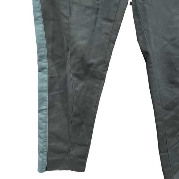 Kenzo Pants Men 27 waist Black Green Strip Pull On Draw String - Picture 5 of 15